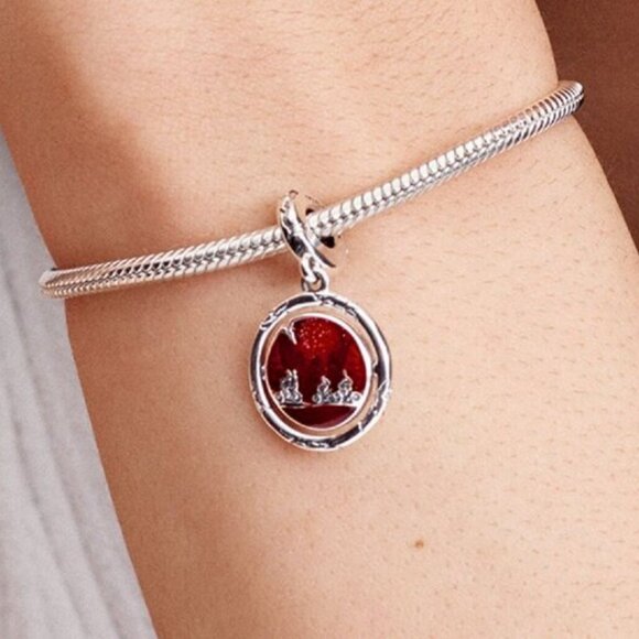 Pandora Stranger Things Glow-in-the-dark Upside Down Dangle Charm - Picture 3 of 5